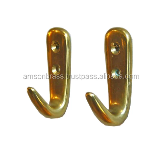 High Quality Brass Classic Door Hooks Metal Brass Decorative Brass Hook  Manufacturer Cloth Hanging Hook