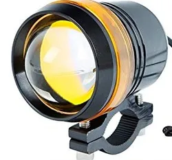 Motorcycle Amber Angel Eye  Spotlight Headlight Super Bright  U3 10W LED Work Light Driving Fog Spot Lamp