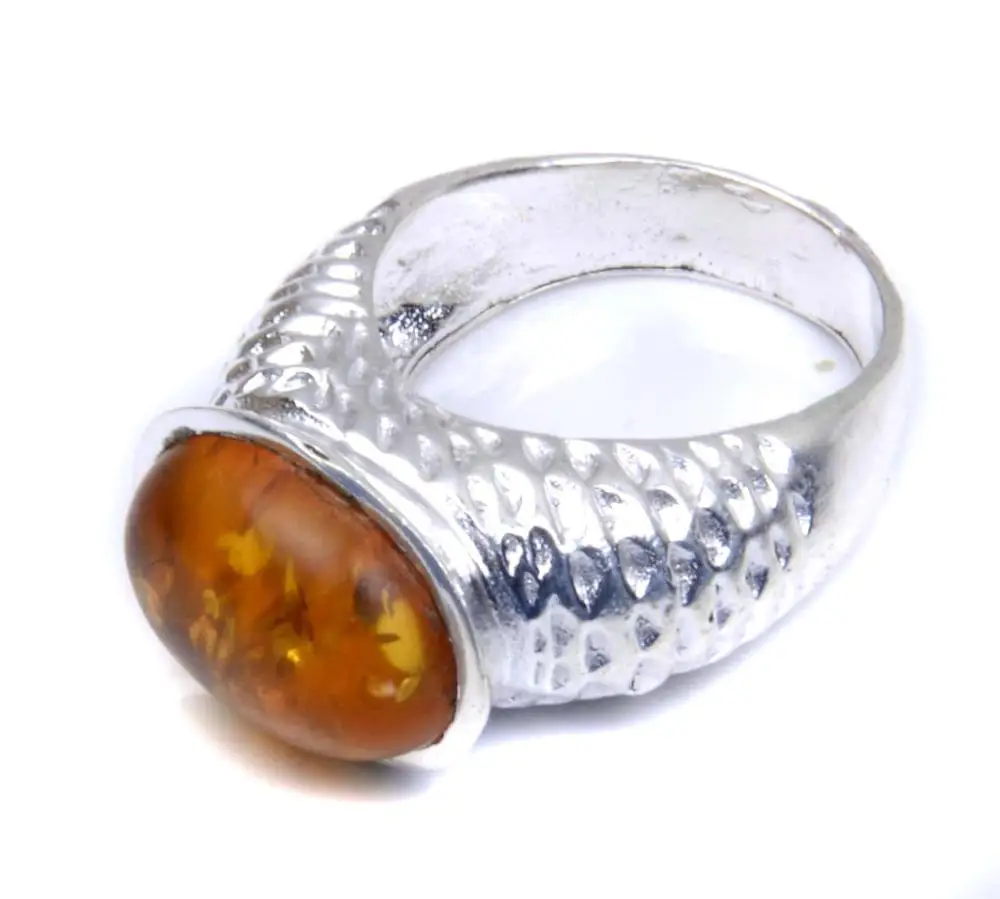 
labor day handmade jewelry amber quartz gemstone silver plated fashion ring 