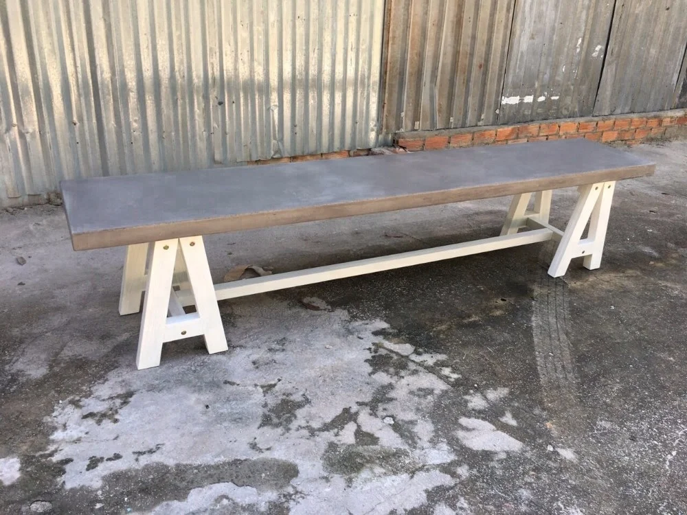 fiber Cement concrete dining table set living room sofa set furniture lightweight concrete furniture outdoor garden home deco