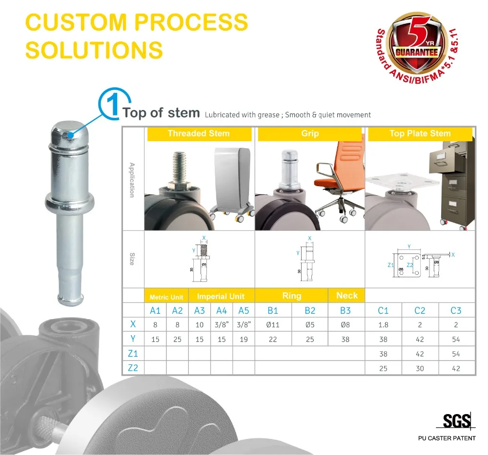 Мебель колесико кровать Силиконовое колесико для офисного кресла