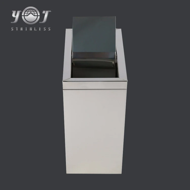 Household Stainless Steel Covers Garbage Trash Bin Stand