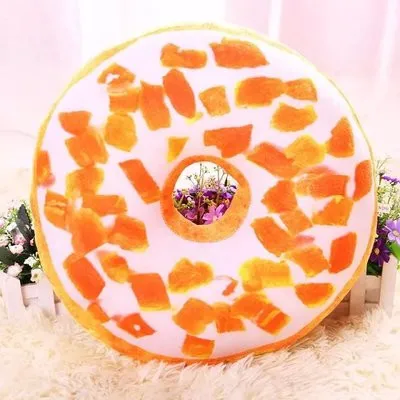 Hot Products customized 100% polyester pillow and slipper soft toy donut plush toys