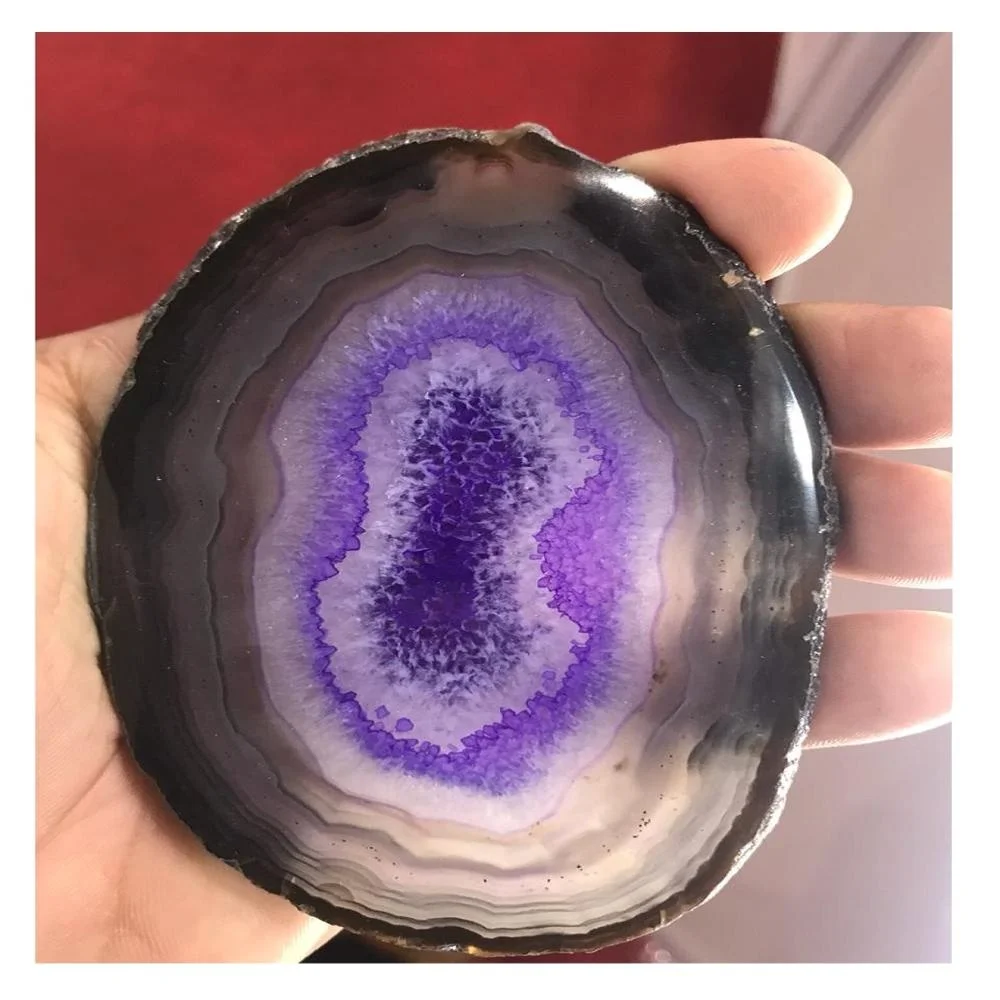 Natural Polished Crystal Stone Agate Slices For Coasters And Jewelry Purposes Handmade Bulk Product