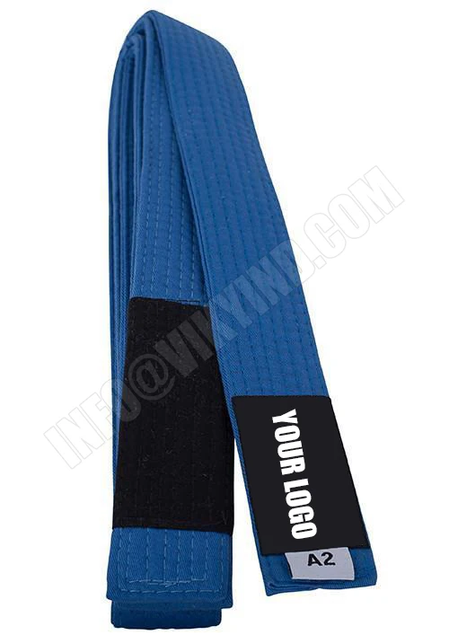 KARATE JUDO TAEKWONDO Customized Wholesale Bjj Gi jiu jitsu Gi Belt COLOURED COTTON BELT MARTIAL ARTS