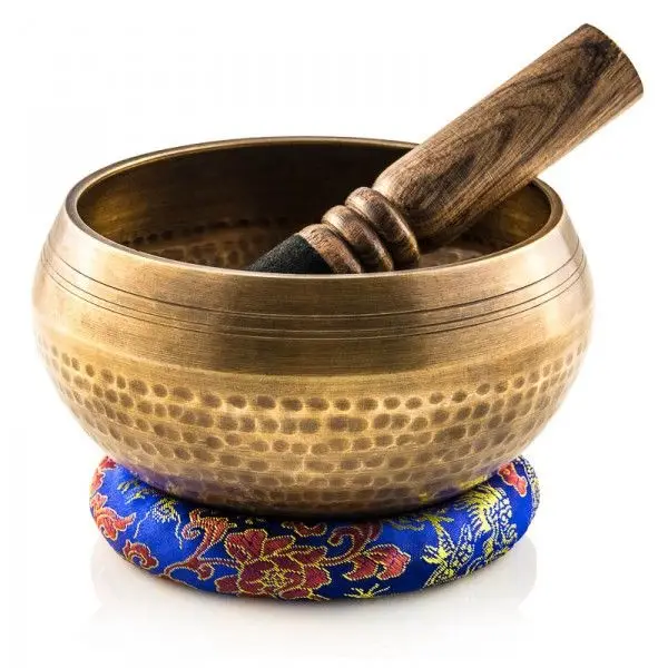 HAND HAMMERED TIBETAN SINGING BOWL Metal Crafts Religious Handmade Singing Bowl Buddhist Bell For Meditation Handmade