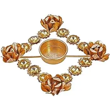 Креативный подсвечник DIWALI в виде чайной свечи металлический классический дизайн