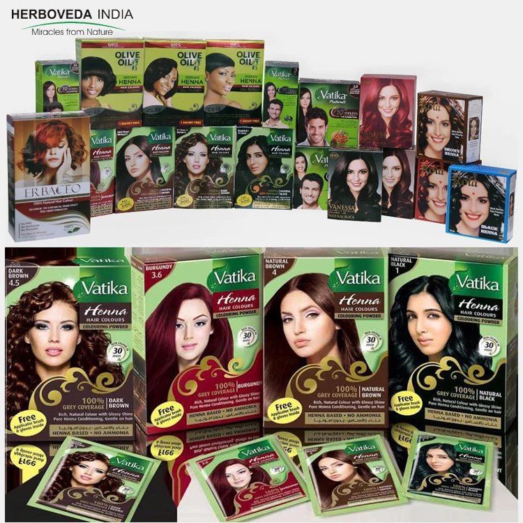 Травяная краска хной/Краска для волос всех типов кожи без химических веществ