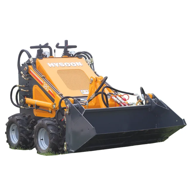 Hysoon hydraulic pump mini skid steer loader machine for sale image
