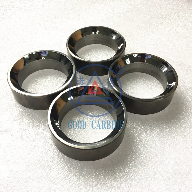 custom made abrasion resistance tungsten carbide bottom valve seat for ball valve