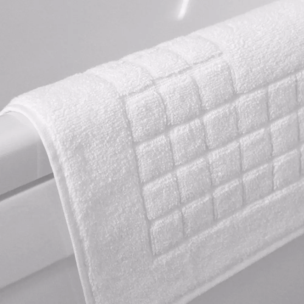 Cotton bath mats for hotel and home use plain Jacquard Dobby heavy and Low Gsm perfect for Foot Towels and Bath use