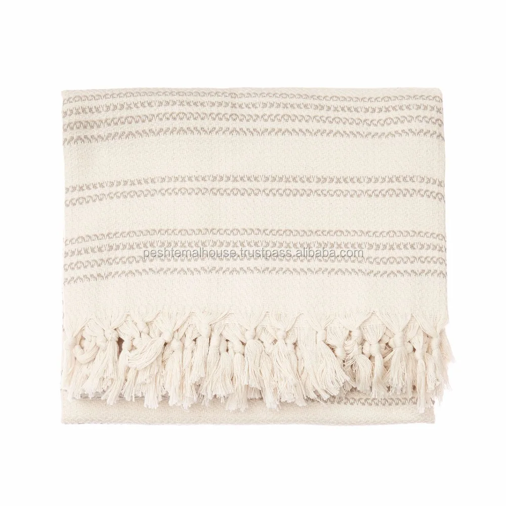 Season 100% Cotton Turkish Peshtemal Beach Throw Blanket, Oversize Turkish Towel Wholesale From Turkey