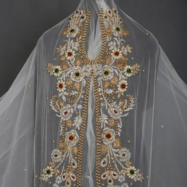 HEAVY CRYSTAL WORK MOROCCAN TAKCHITA KAFTAN CAFTAN DESIGN