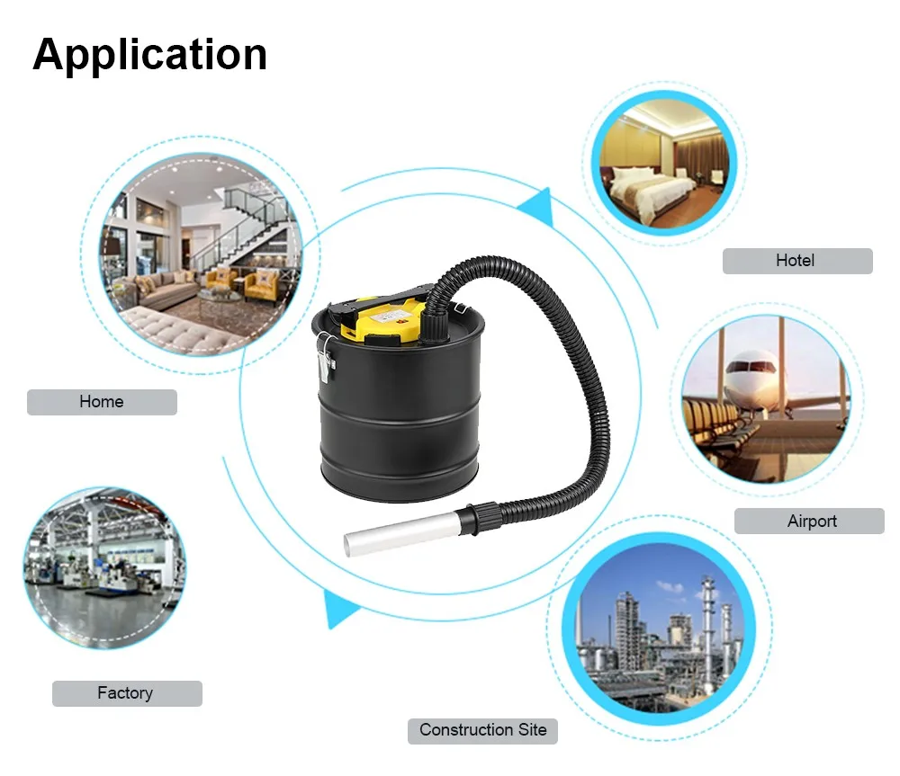 
Heavy duty vacuum cleaner with large capacity 60L with dust collector 