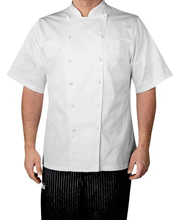 100% Cotton Black Twill Chef Coat for Hotel Use Professional Restaurant Uniforms
