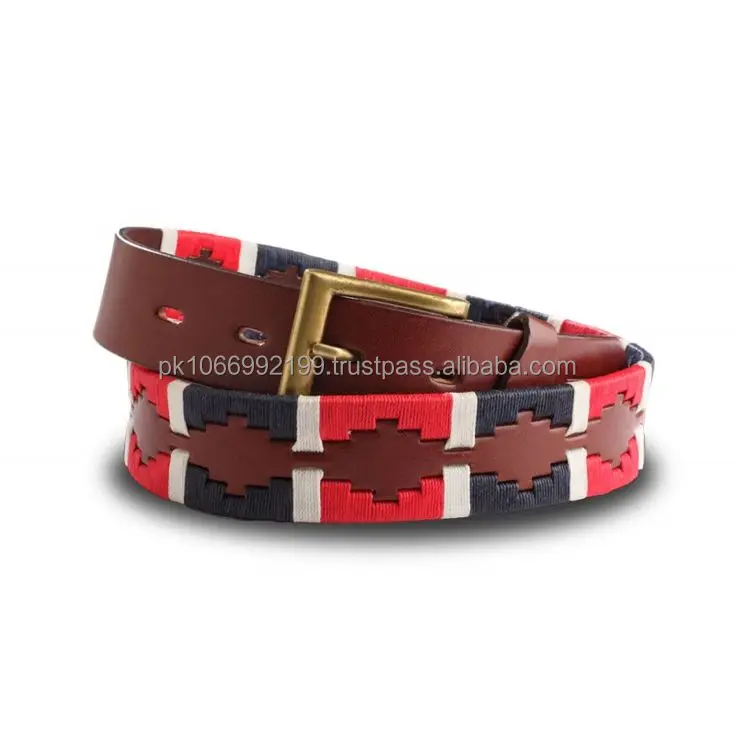 
High quality OEM design leather polo belt 
