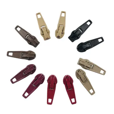 #3 Standard  Auto-lock zipper slider and  Nylon Zipper Pulls Puller for nylon zipper