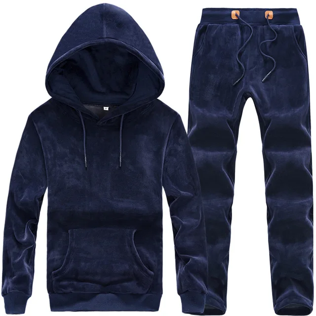 Fashion Custom High Quality Velvet Velour Tracksuits Men/Sports wear tracksuits