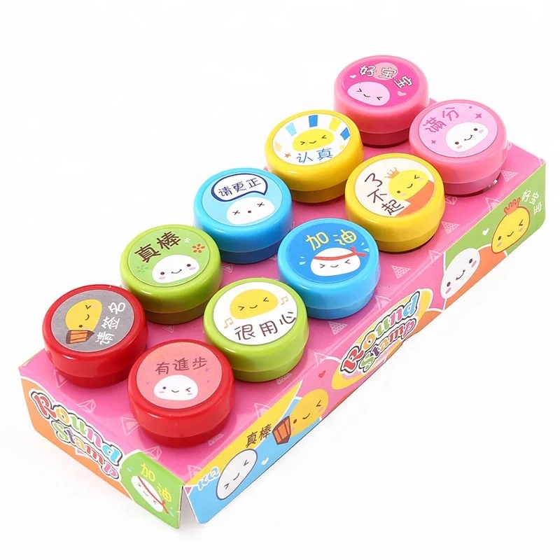 Children seal cartoon seal set princess pig/ boys and girls seal infiltration imaging toy stamps