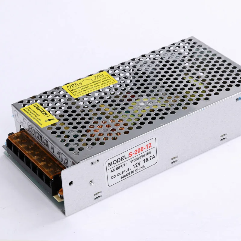 
High quality constant voltage 12V 16.7A switch power supply 200W switching power supply led transformer with CE RoHS 