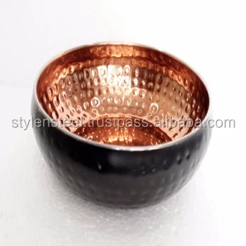 Nesting Storage Bowl Hammered Belgium Bowl Colored Stainless Steel Mixing Bowl Stainless Steel Non Slip Colorful Silicone Bottom