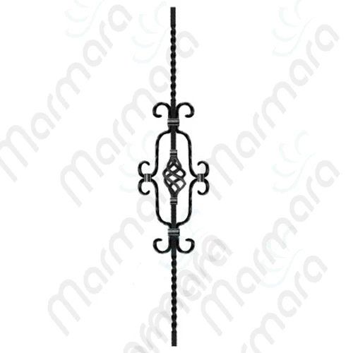 Factory Hot Sale High Quality Twisted Baluster Cheap Wholesale Indoor Wrought Iron Turkish Made Stair Component