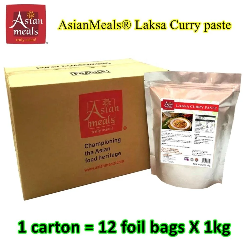 Top Quality Delicious Cooked Laksa Noodles Mee Curry Soup Paste with Exotics Spicy Taste Become Very Homey Dish In Malaysia