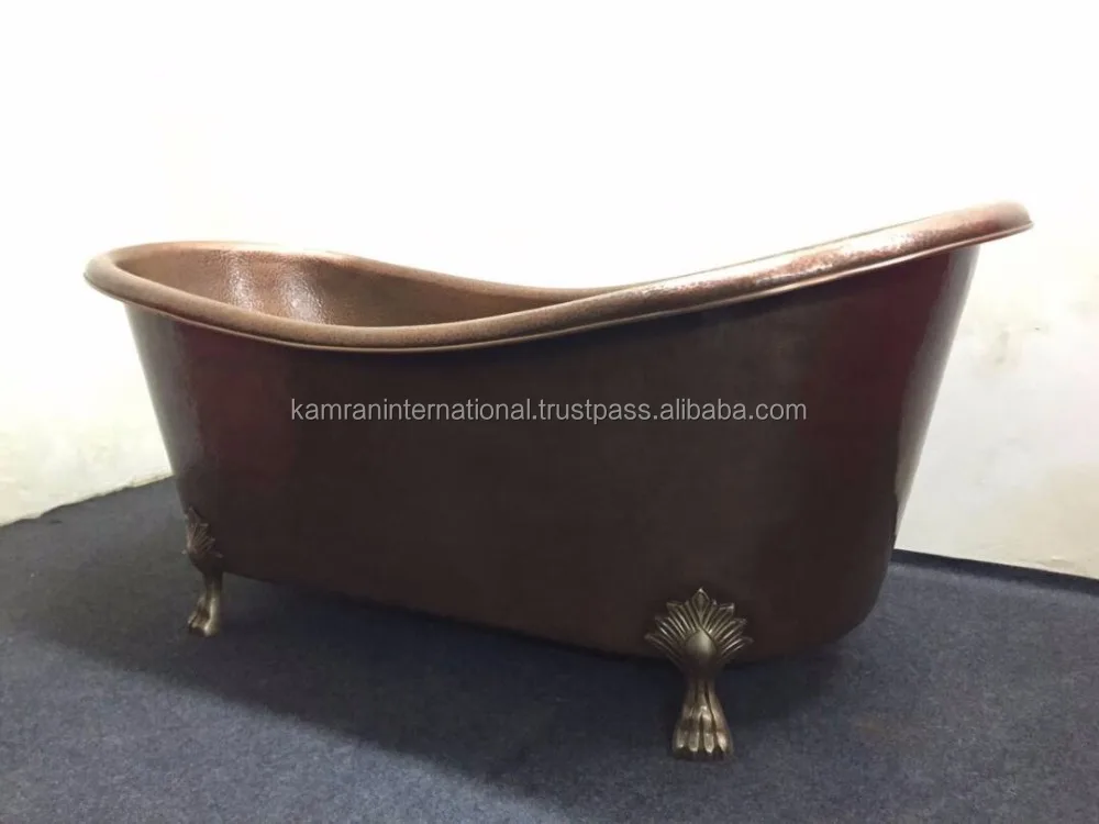 ADULT APPLICATION 100% COPPER ANTIQUE OVAL BATH TUB, CLASSICAL PURE COPPER FREESTANDING BATH TUB