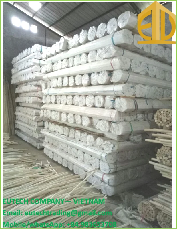 Round Polished Rattan Core Material from Vietnam