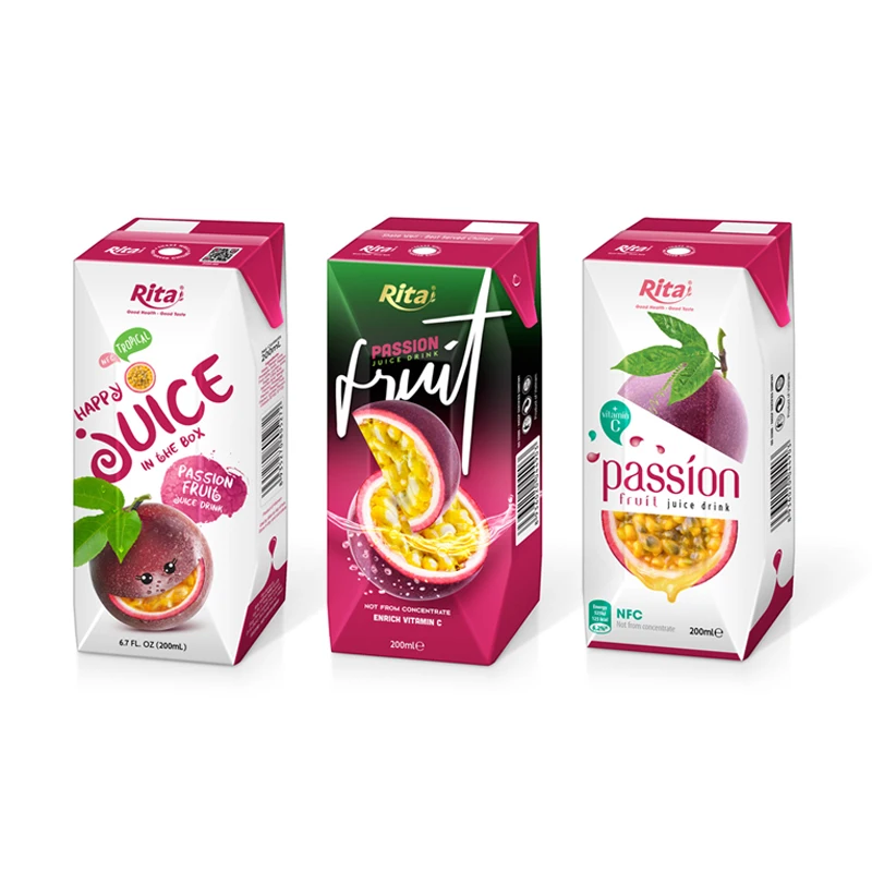 High Quality Tropical Passion Fruit Juice From RITA OEM Beverages Free Design Label Good Taste Healthy Juices To Drink