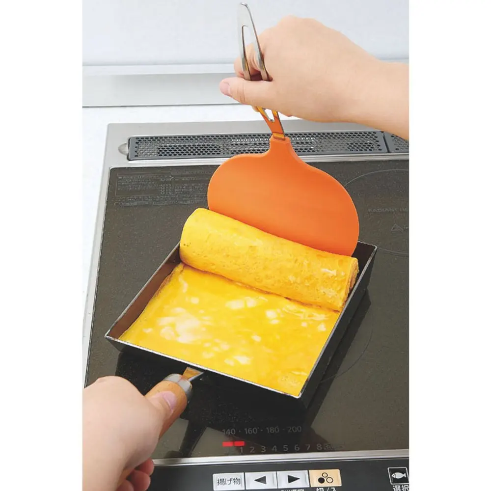 Stainless steel cookware professional natural wood handle egg fry pan