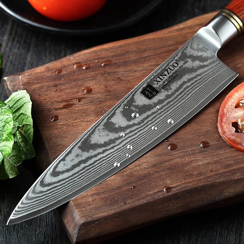 Professional handmade 8 Inch Japanese  Damascus Steel Kitchen Chef Knife