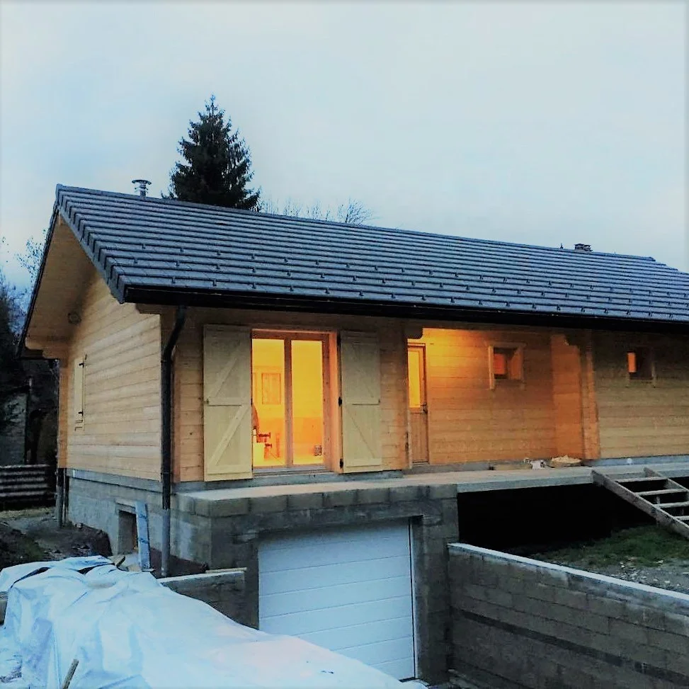 Деревянное бунгало 3 спальни деревянная кабина Vanaema 91/14