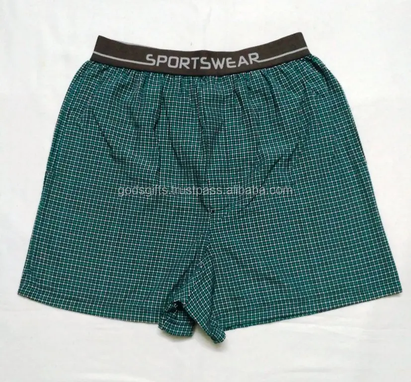 Plaid Mens Boxer Shorts OEM Boxer Shorts Wholesale Custom Made Loose Mature Mens OEM Boxer Shorts Wholesale Online Shopping