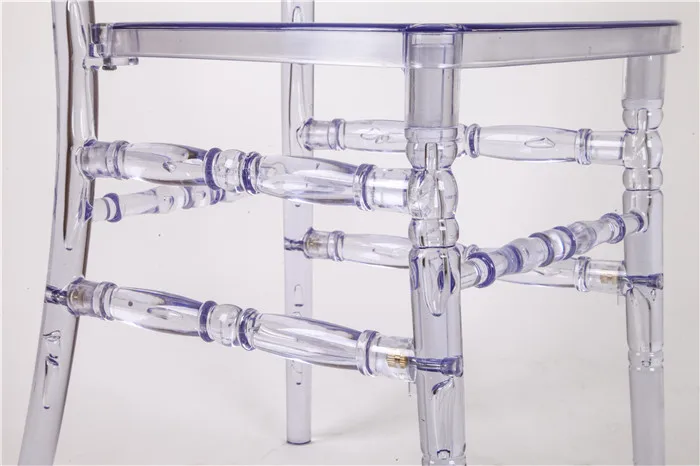 Пластиковый свадебный прозрачный полимерный бриллиантовый стул