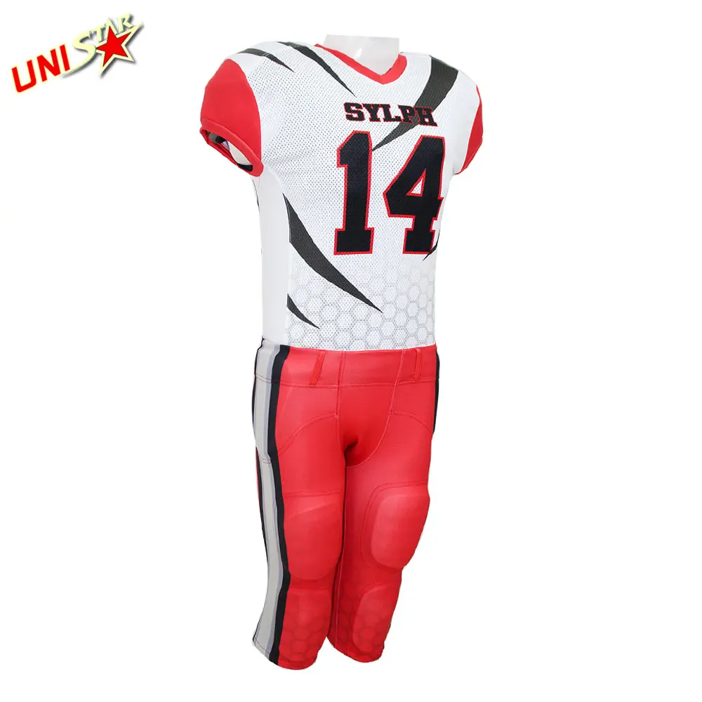 Team New Model Design Sublimation American Football Jersey Wear Customized Made Logo Professional Athletic Boys DHL Men Custom
