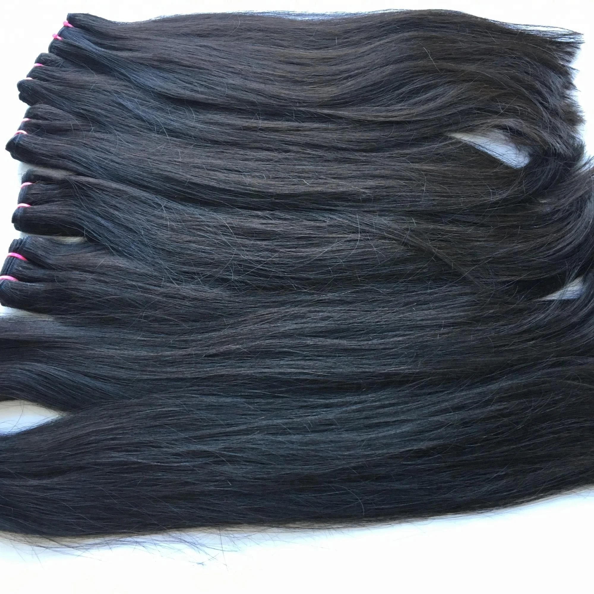 Best quality natural straight black unprocessed no chemical free tangling cuticle aligned vietnamese human hair extension