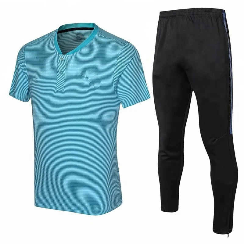 2018 19 New season soccer team polo training jersey set thai quality shirt