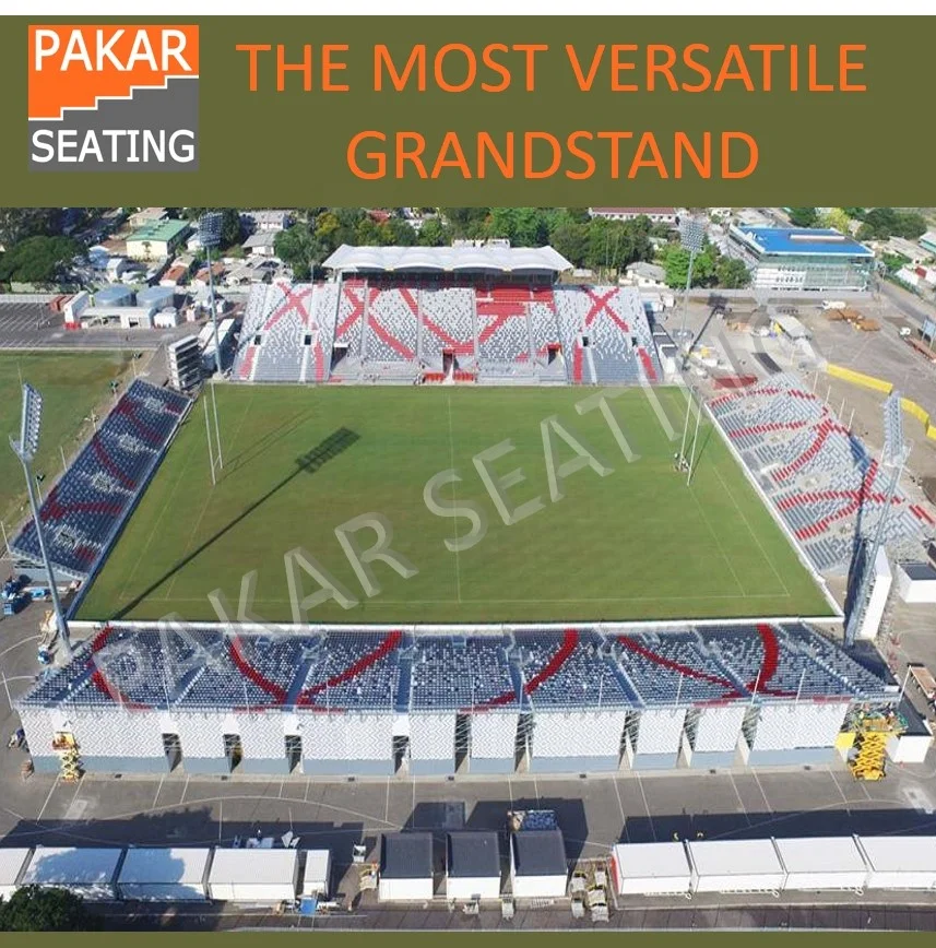 Sport football metal grandstand outdoor stadium tribune