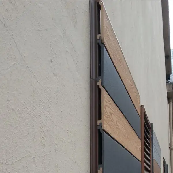 Exterior wall panel wood plastic composite wood  cladding better than pvc wall panel