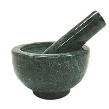 Best Personalized Classic Elegant Ceramic Handmade Natural Green Marble Mortar and Pestle Set at best wholesale price