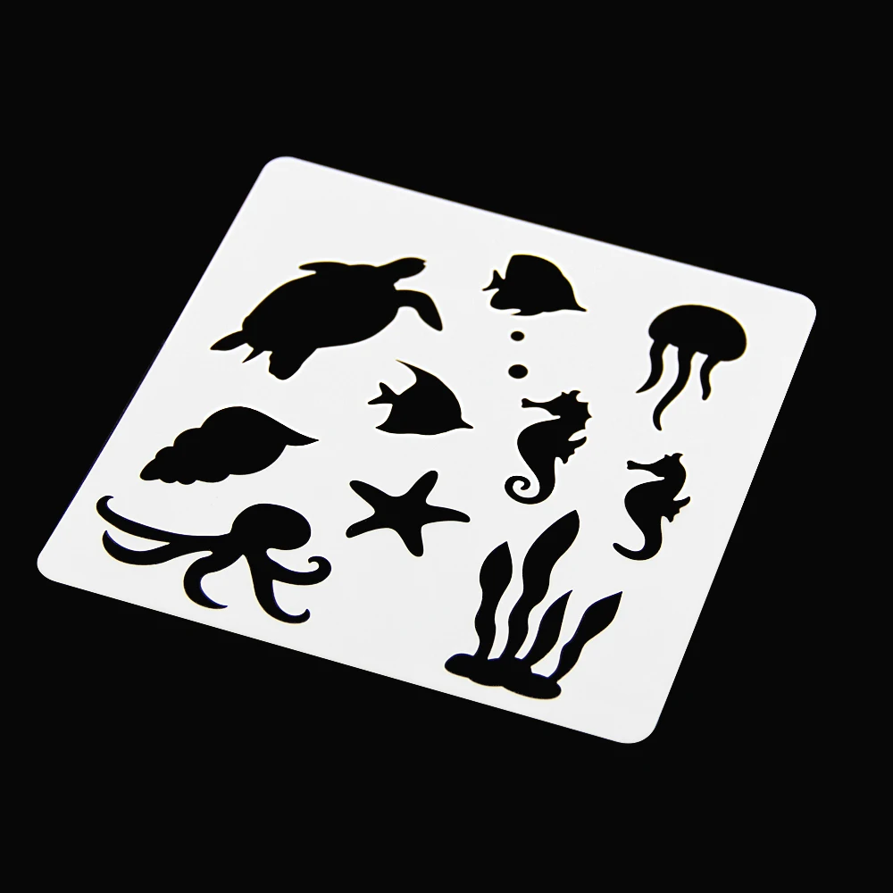 10 pieces packed wholesale custom coffee stencil cartoon for drawing