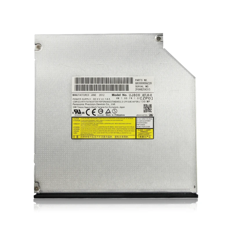 2012 Panasonic UJ8C0 ADTJ6-8 12.7mm SATA 8X Original Brand DVD Write Drive for laptop