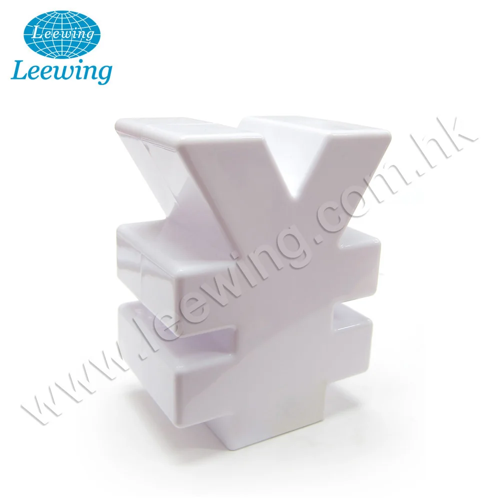 Plastic Euro Shape Coin Bank Dollar Sign Cash Money Saving Box