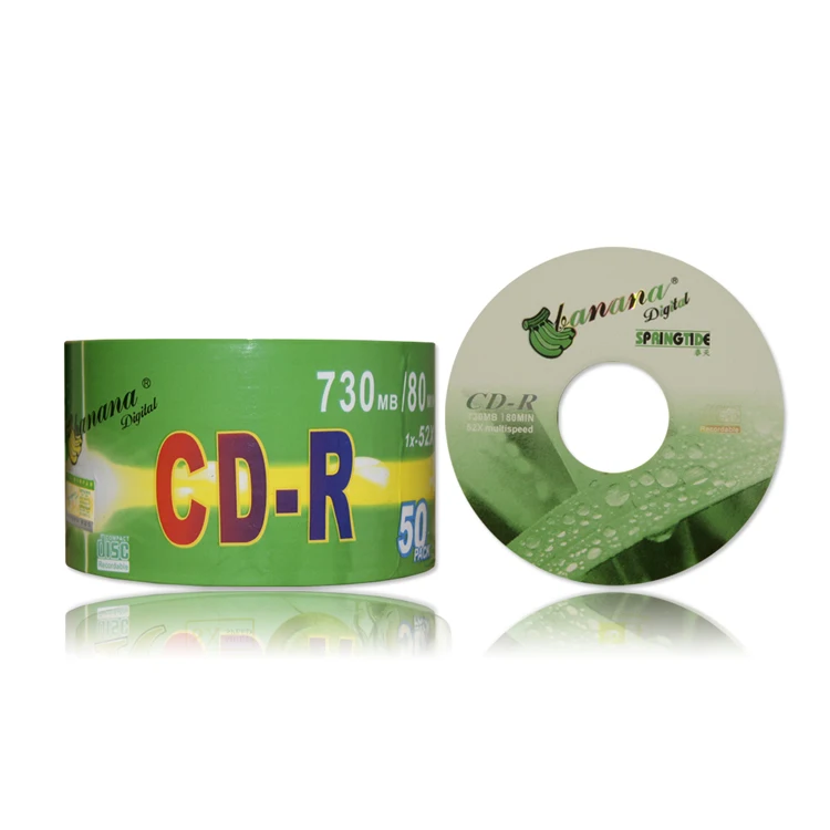banana blank CD-R  700 MB 52X in bulk blank disc grade A