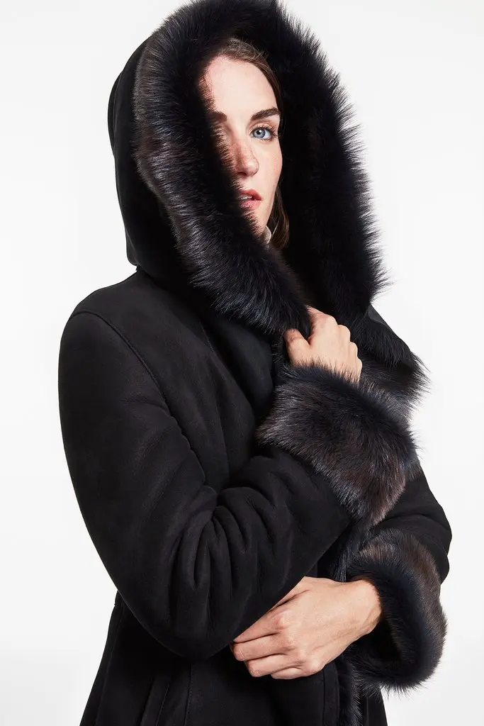 Luxury Shearling Coat for ladies