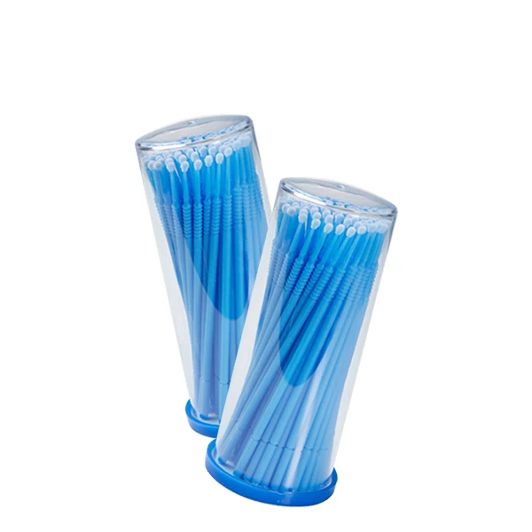 Micro Brush for Eyelash Extension Micro Swab Cotton Swab Blue Color Large Size Disposable Applicator