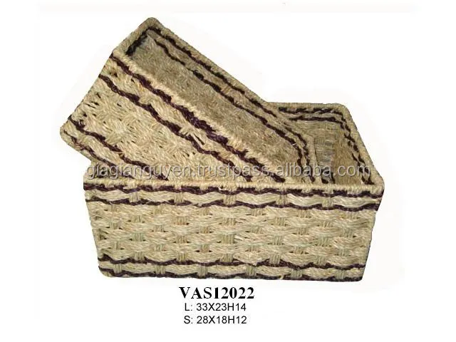 Wholesale cheap handmade woven Seagrass basket