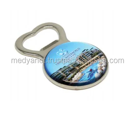 OEM Custom Design High Quality Mgnetic Bottle Opener Souvenir Tourist Magnets Epoxy Refrigerator Fridge Magnet