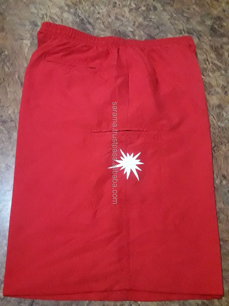 Summer microfiber softball shorts with embroidery